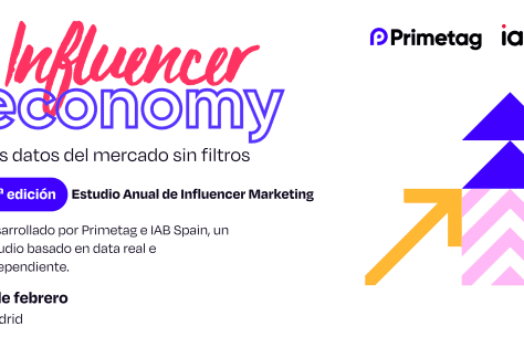 Evento Presencial: Presentación de la 2ª edición del estudio "Influencer Economy: los datos del mercado sin filtros" Banner evento IAB (Alta calidad)